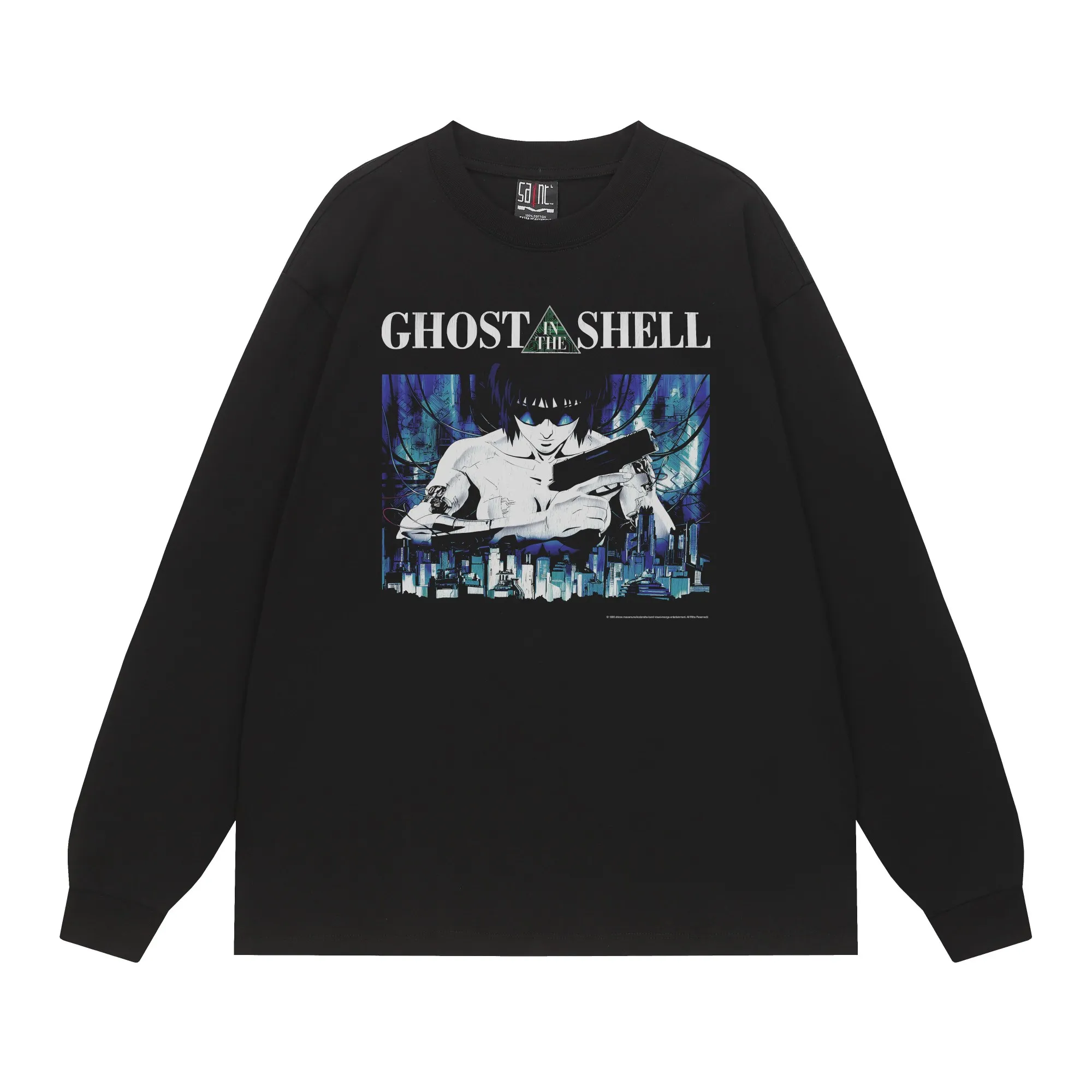 #SA79 SAINT Pure Cotton Long Sleeve T P156 Color: Black Size: S-XL